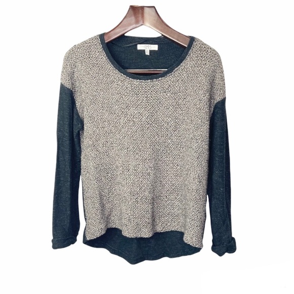 ZARA•metallic wool alpaca open loose crochet knit long sleeve sweater small - Picture 1 of 8